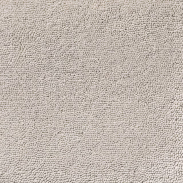 Close-up of Poplin’s pale greige looped weave with softly mottled texture