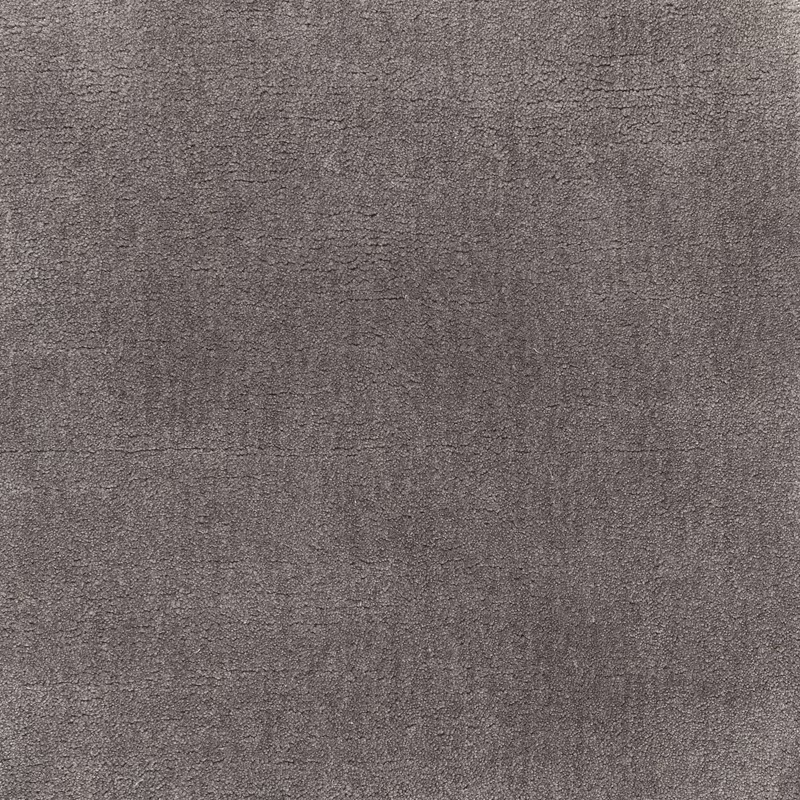 Mottled charcoal-grey carpet swatch with a finely textured, softly napped surface