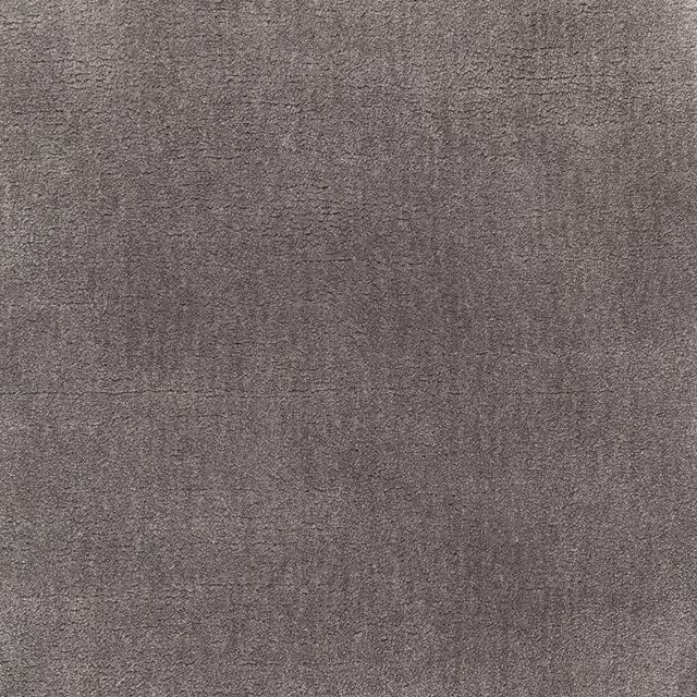 Mottled charcoal-grey carpet swatch with a finely textured, softly napped surface
