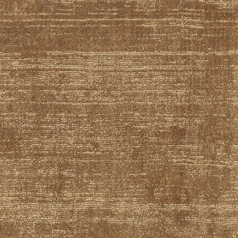 Warm camel-brown woven swatch with irregular pale horizontal slub texture