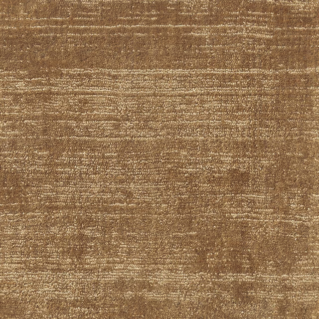 Warm camel-brown woven swatch with irregular pale horizontal slub texture