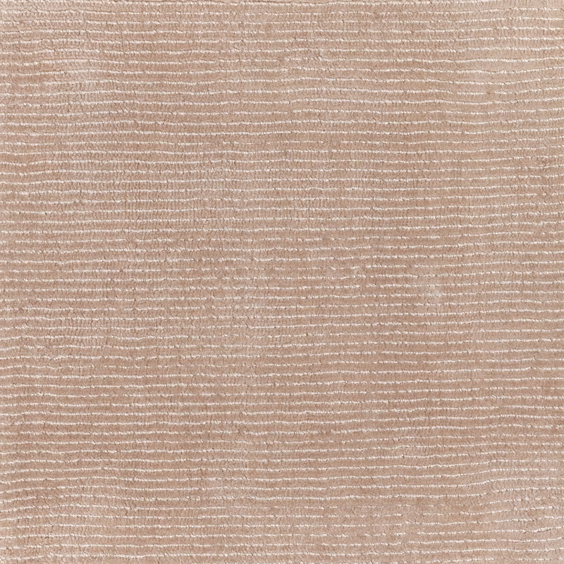 Warm blush-taupe textile with closely spaced horizontal slubbed ribs