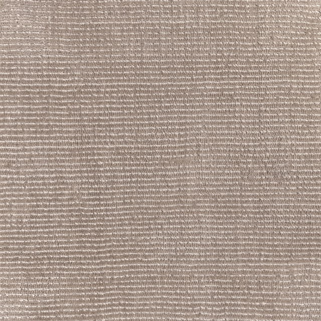 Cloudy grey woven textile with fine horizontal ribs and soft taupe depth