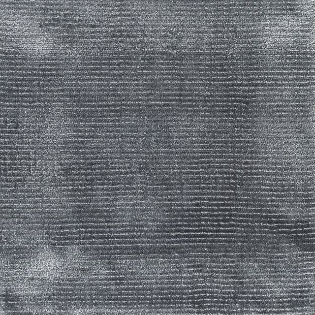Charcoal blue-grey carpet weave with fine irregular horizontal striations