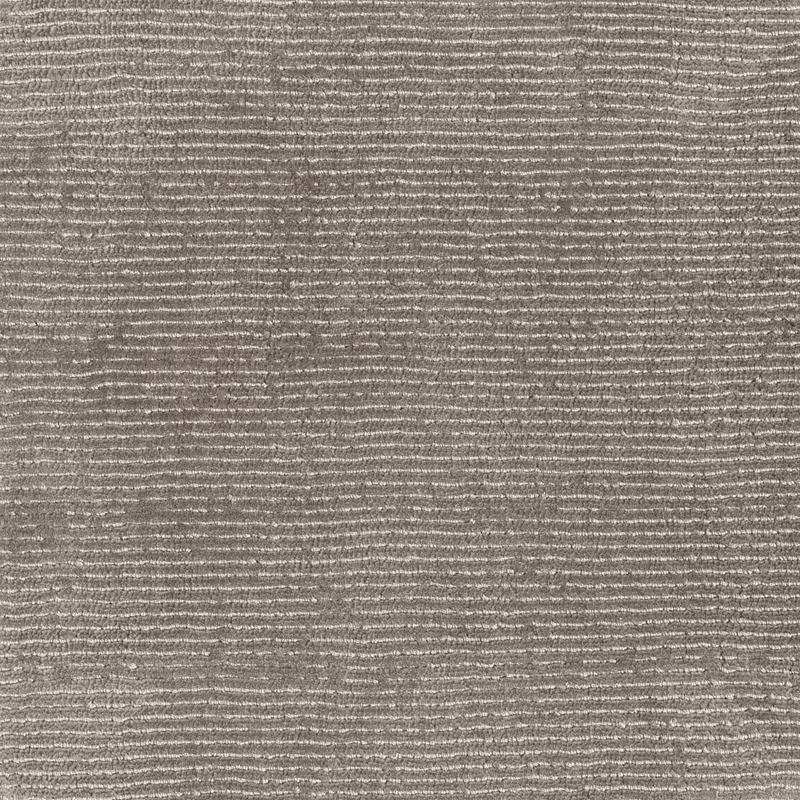 Warm dove-grey woven swatch with fine broken horizontal texture and subtle tonal depth