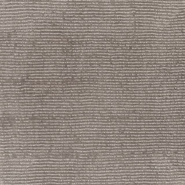 Warm dove-grey woven swatch with fine broken horizontal texture and subtle tonal depth
