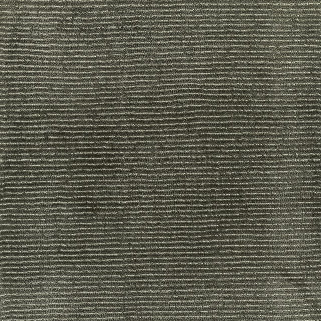 Deep olive-grey textile with fine uneven horizontal ribs and a softly flecked surface