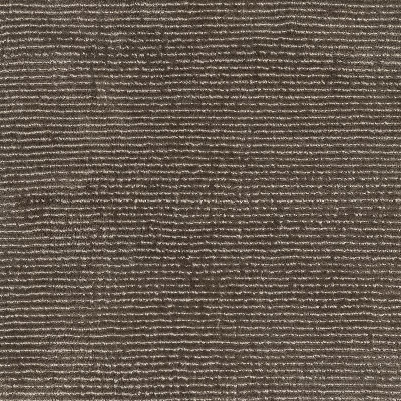 Dark taupe Storm carpet textile with irregular horizontal ribbing and granular texture