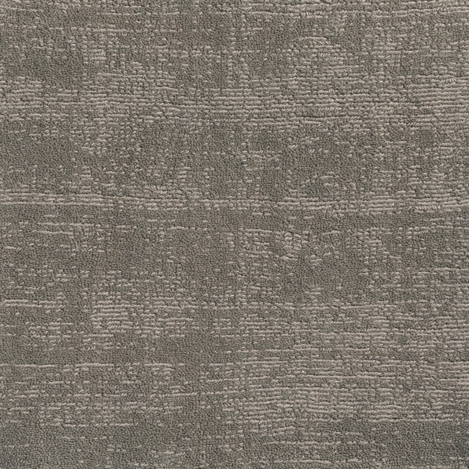 Mottled grey-taupe Seal textile with dense nubby horizontal woven texture
