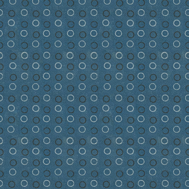 Indigo Circles Indigo fabric