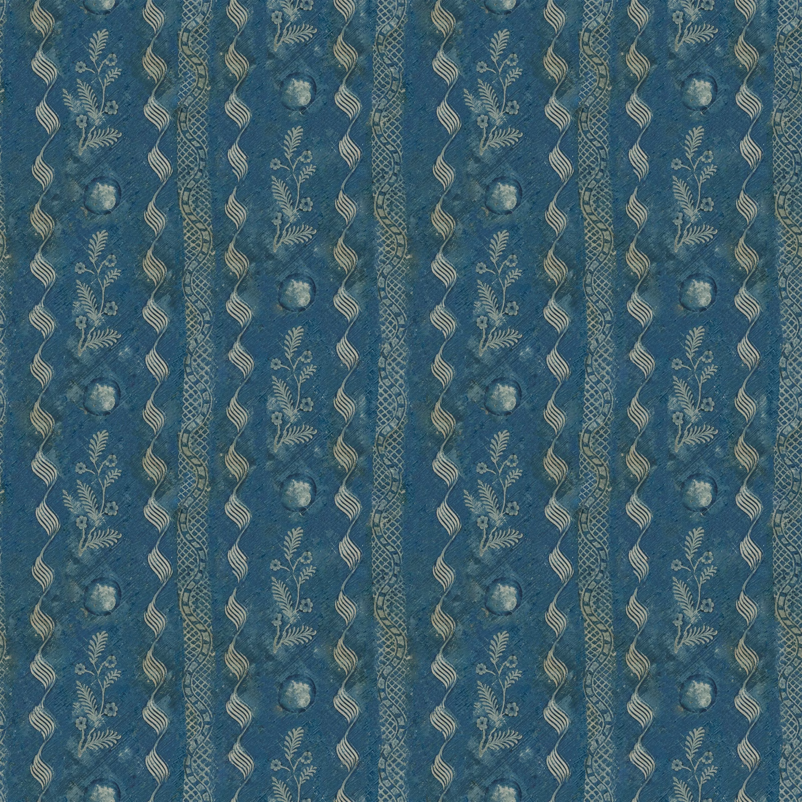 Indigo Floral Indigo fabric