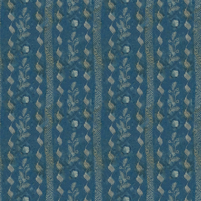Indigo Floral Indigo fabric
