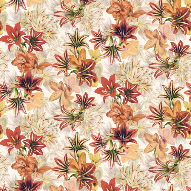 Amaryllis Carmine fabric
