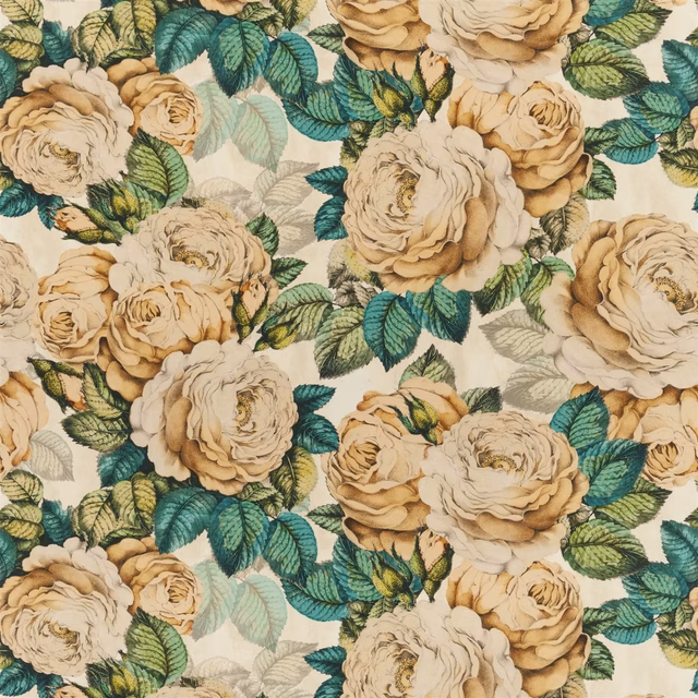 The Rose Sepia fabric