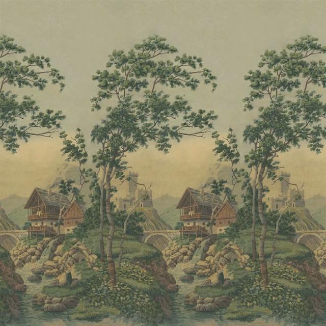 Castle Scene 1 Forest fabric