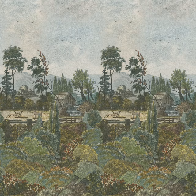 Pastoral Scene 1 Sky fabric