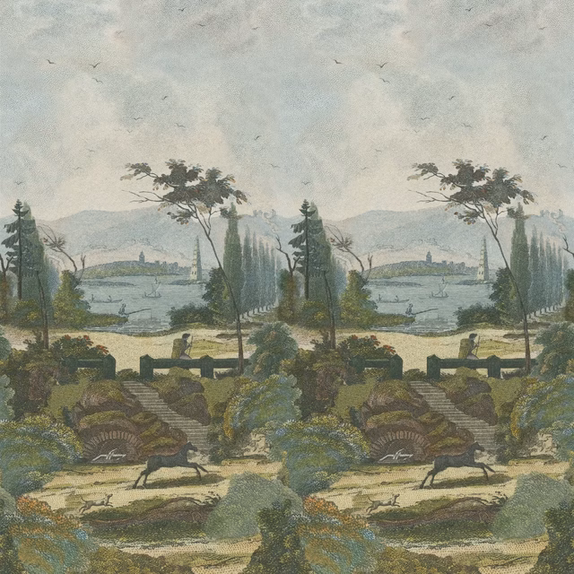 Pastoral Scene 2 Sky fabric