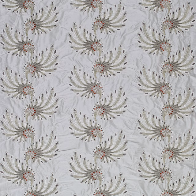 Plume Frost/Rose Pink fabric