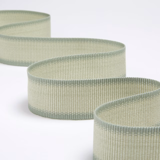 Ribbon Trim Green fabric