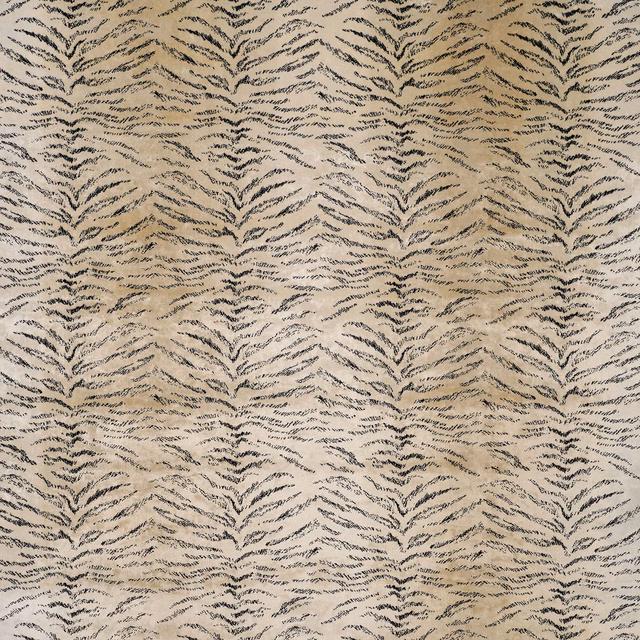 Tiger Velvet Ivory fabric