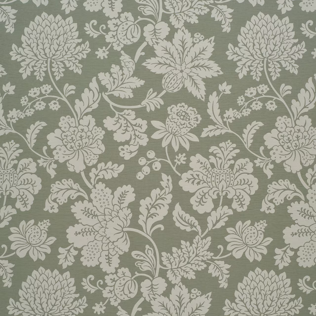 Cartouche Jacobean Old Green fabric