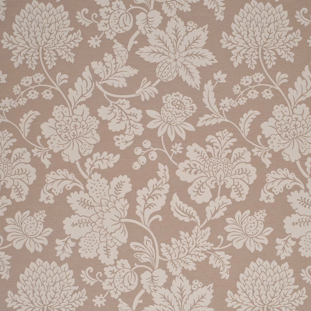 Cartouche Jacobean Pink fabric