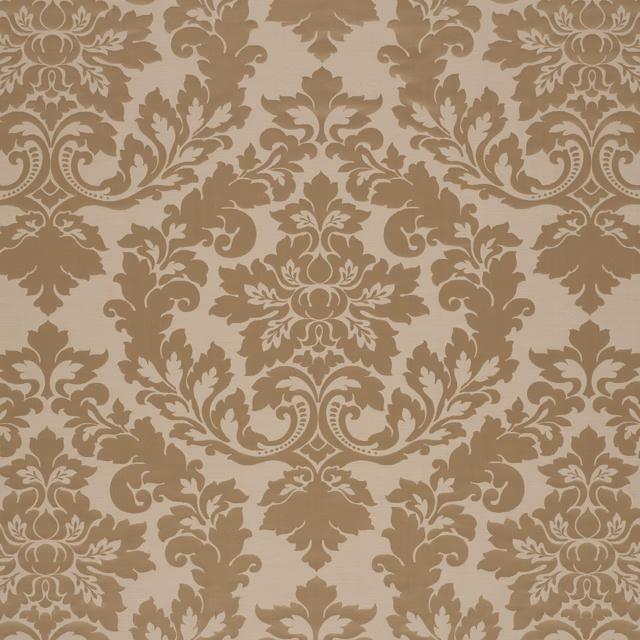 Rococo Damask Sultan Gold fabric