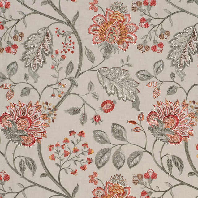 Shalimar Red/Green fabric