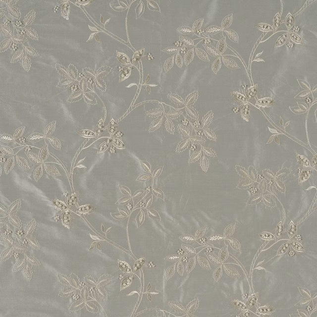 Trailing Tree Silk French Grey fabric