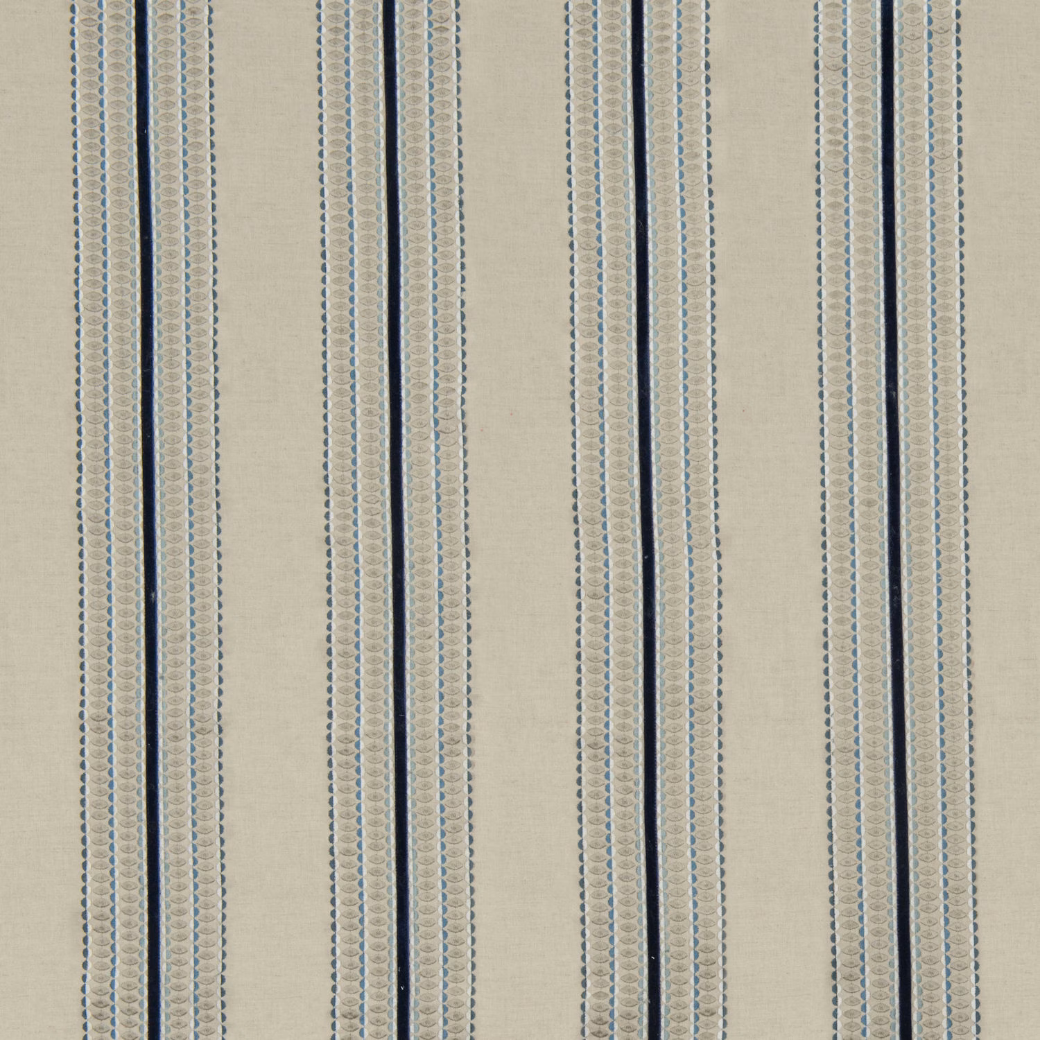 Ceylon Stripe Natural/Indigo fabric