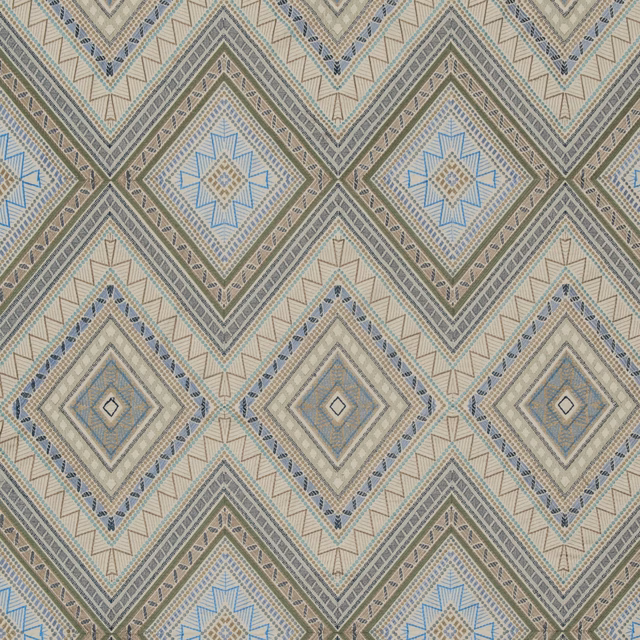 Fuji Natural/Indigo fabric