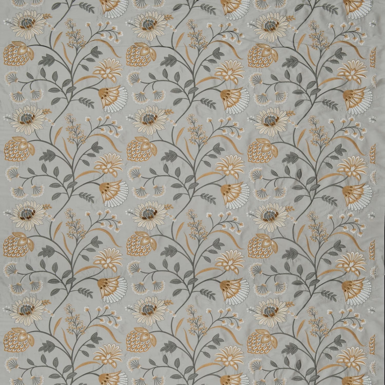 Siam Silk Frost/Ochre fabric