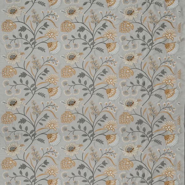 Siam Silk Frost/Ochre fabric