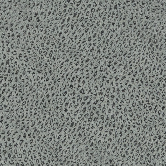 Leopard Wallcovering Slate Blue fabric