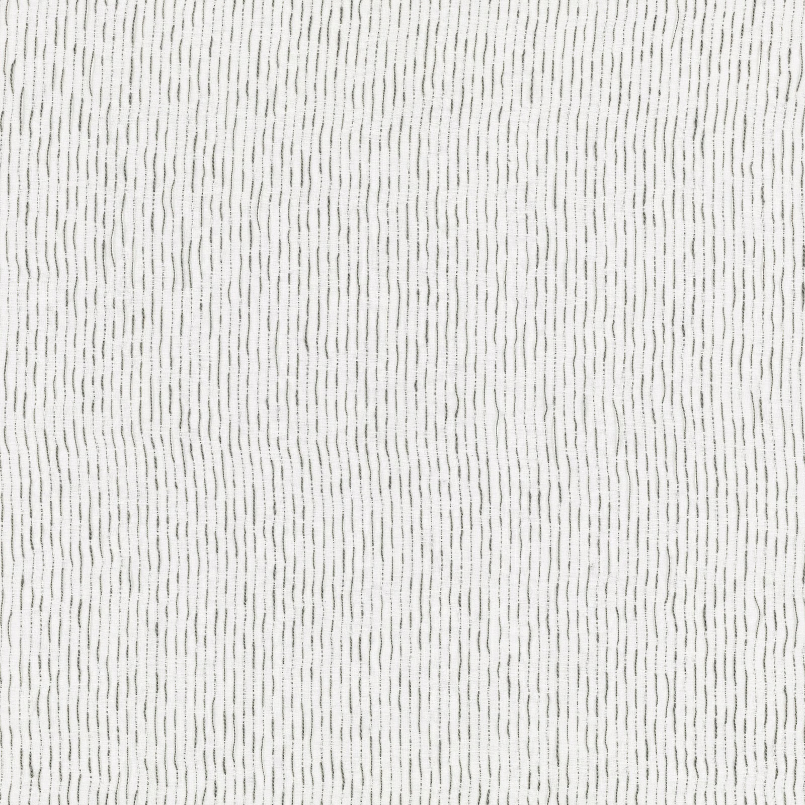 Pale grey and ivory drapery with fine broken vertical lines