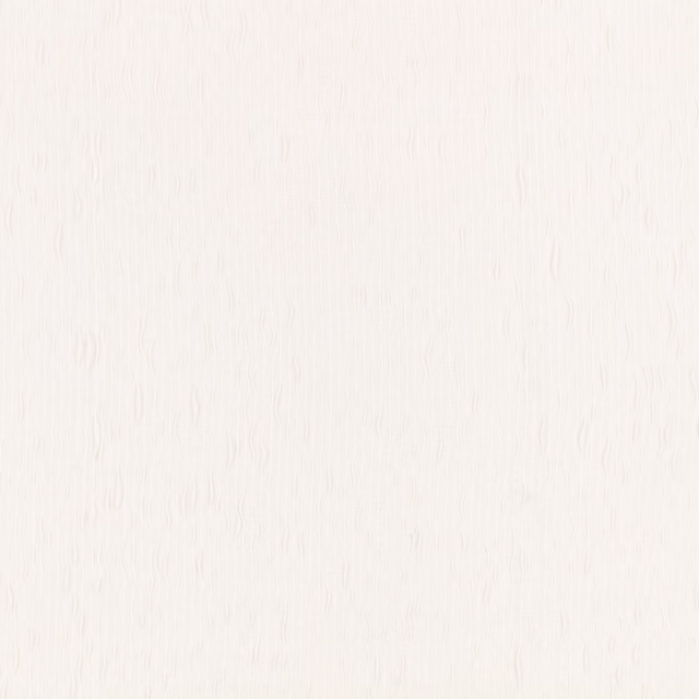 Warm ivory white fabric with fine wavering vertical slubs and subtle texture