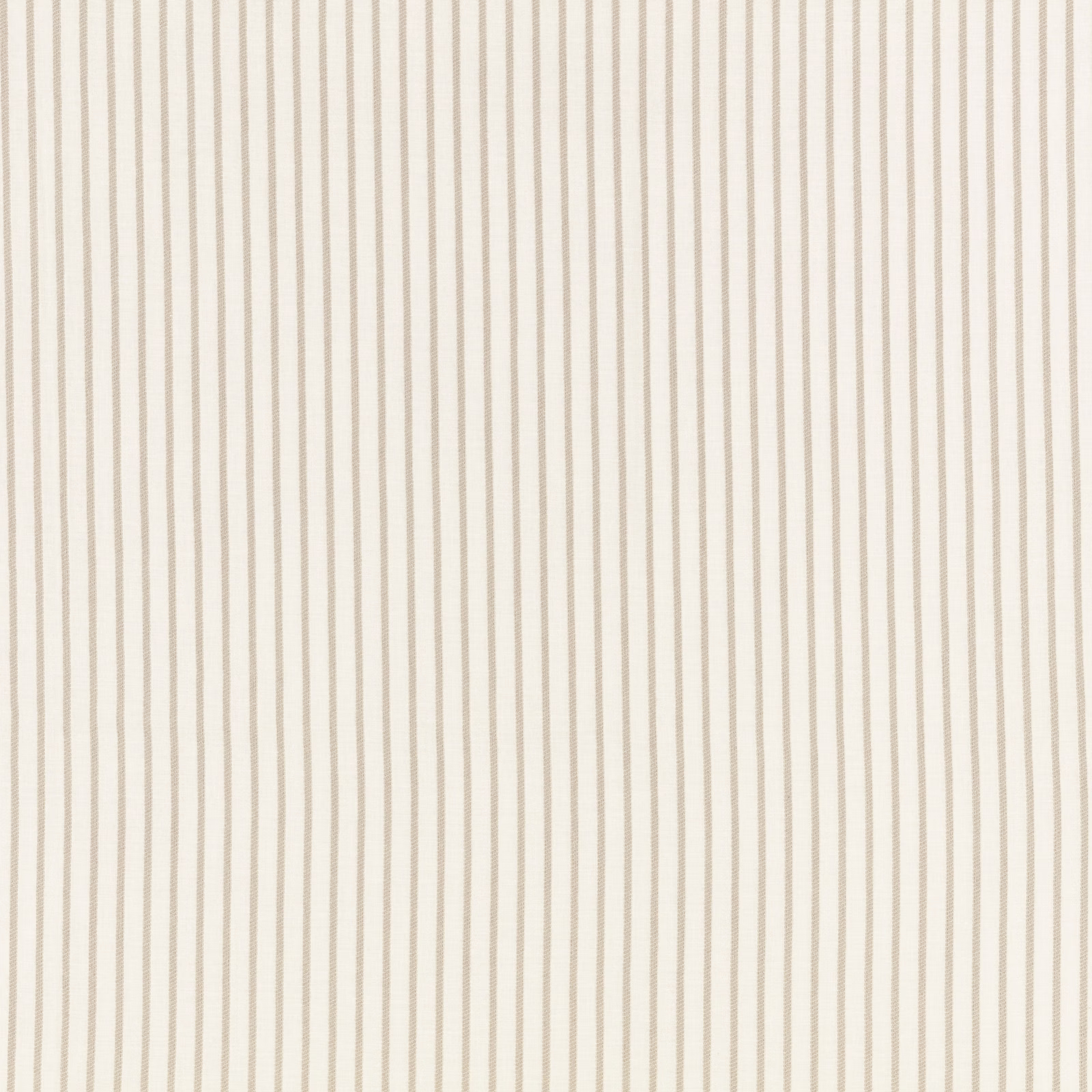 Warm ivory textile with slender, uneven taupe vertical lines and soft woven texture