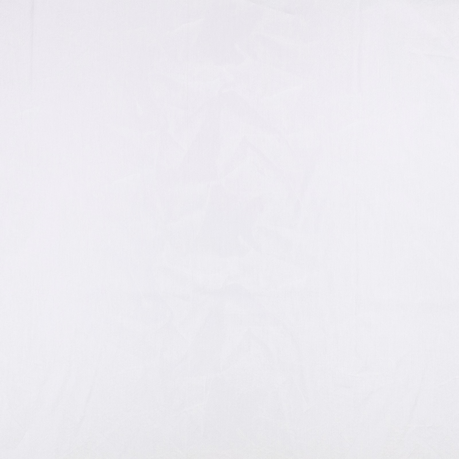 Cool porcelain-white drapery with an almost invisible crumpled vertical texture