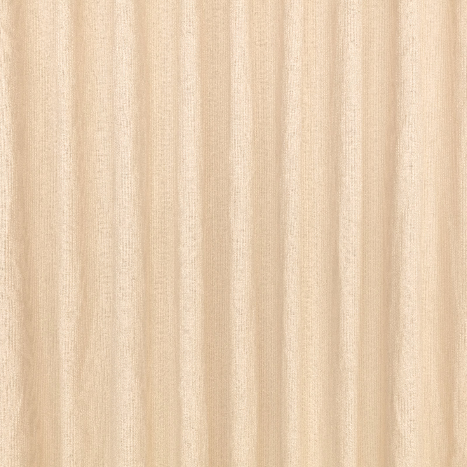 Warm pale beige fabric with fine vertical ribbing and softly shifting folds
