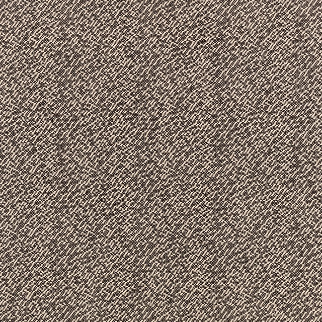 Warm taupe-grey woven ground with dense charcoal flecks and diagonal texture