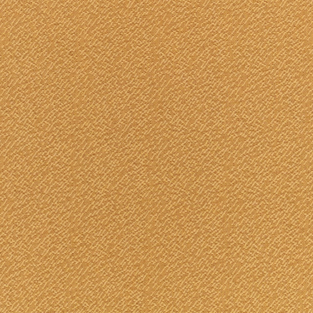Warm ochre woven upholstery with fine herringbone texture and subtle golden tonal variation