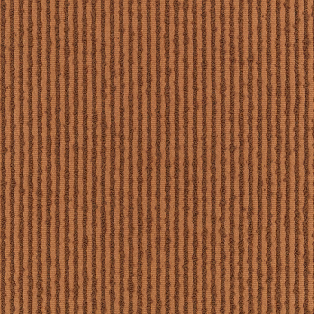 Warm clove-brown fabric with narrow irregular vertical ribs and a tactile woven surface.