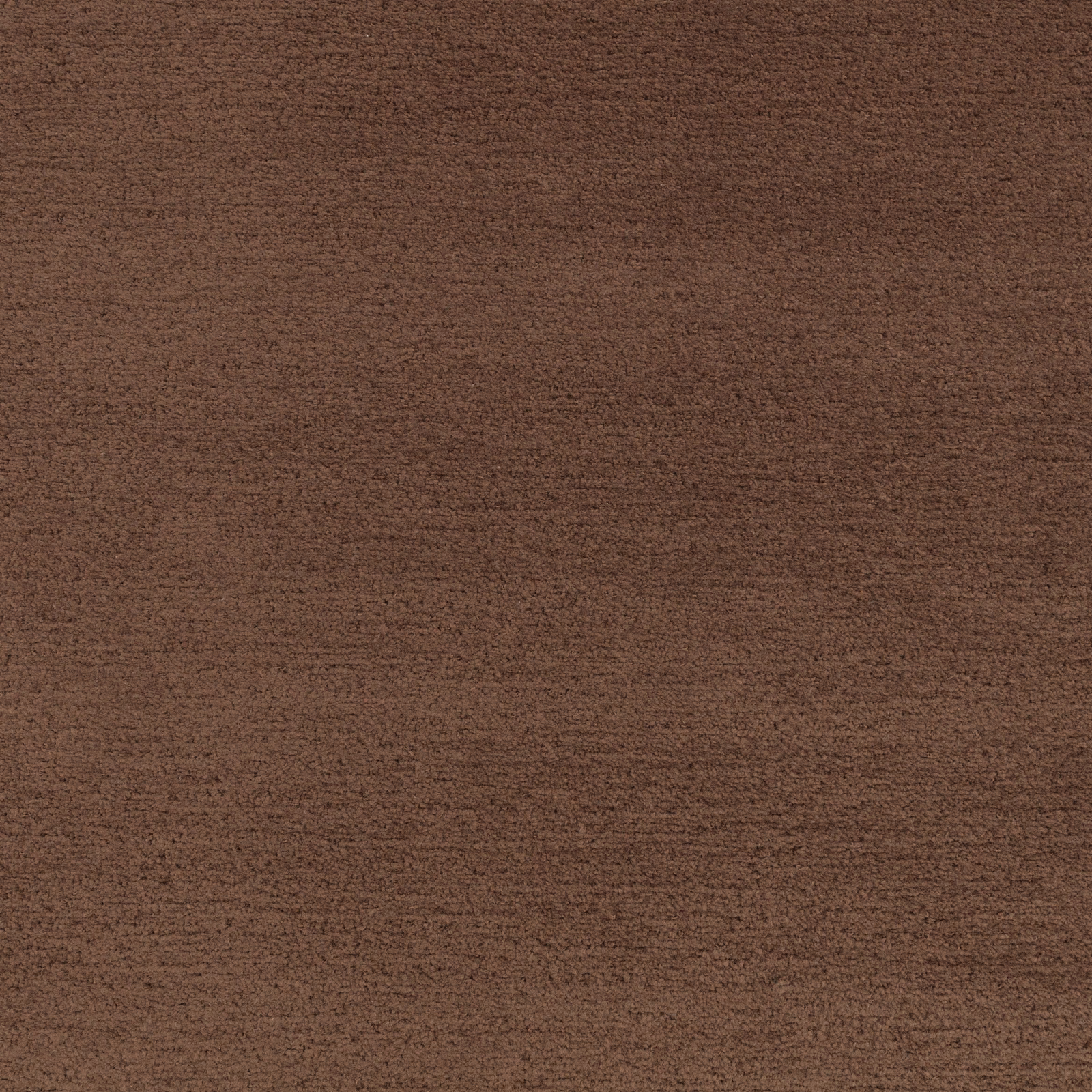 Close-up of chocolate brown fabric with fine horizontal striations and soft texture