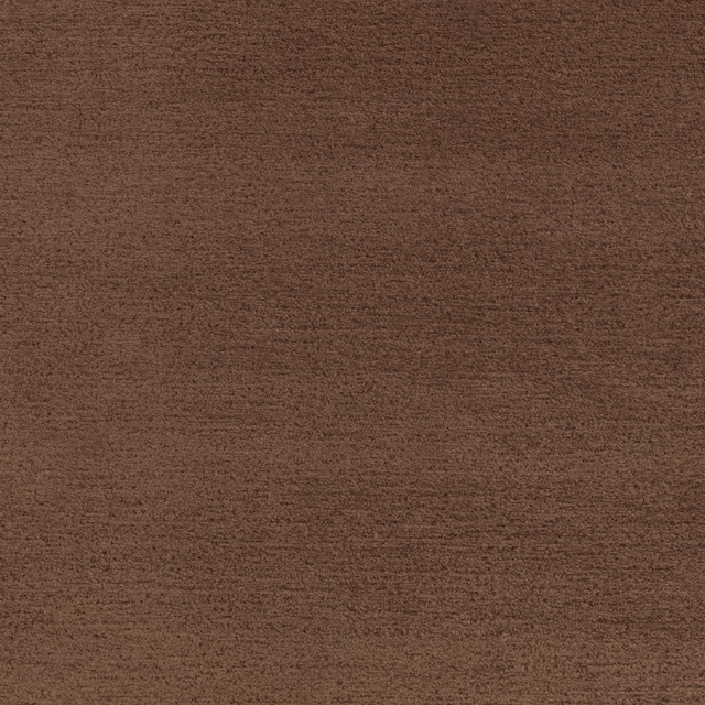 Close-up of chocolate brown fabric with fine horizontal striations and soft texture
