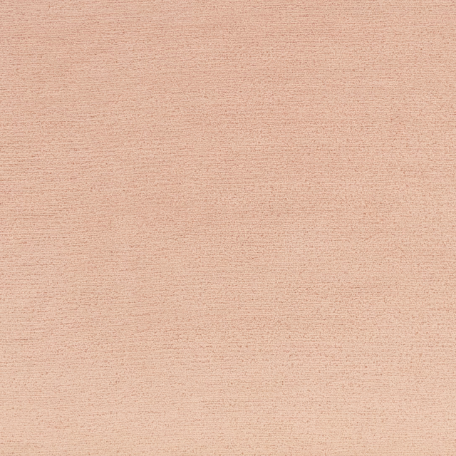 Close-up of finely textured powder-pink upholstery fabric with subtle horizontal grain