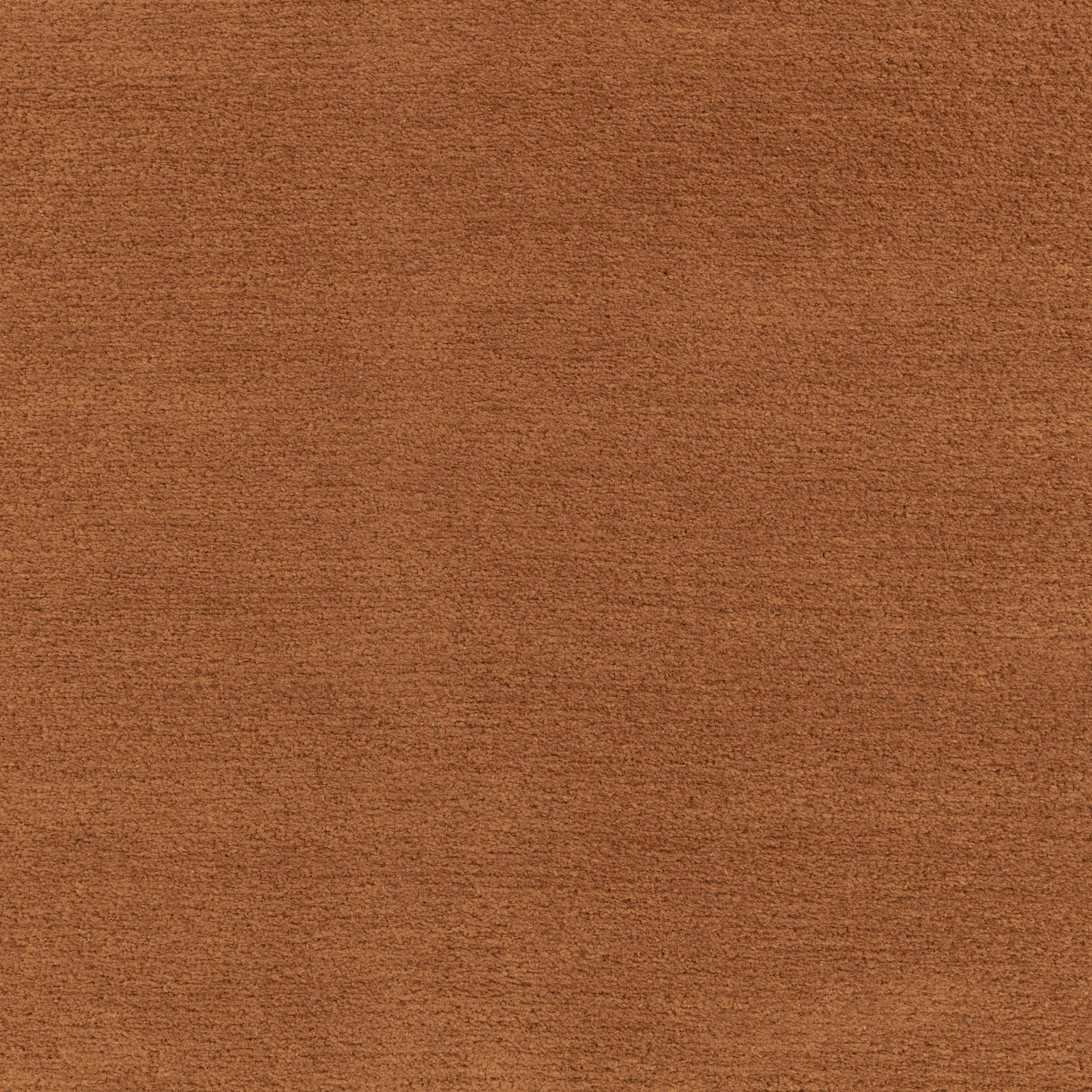 Warm saddle-brown plain upholstery fabric with a softly brushed, finely textured surface