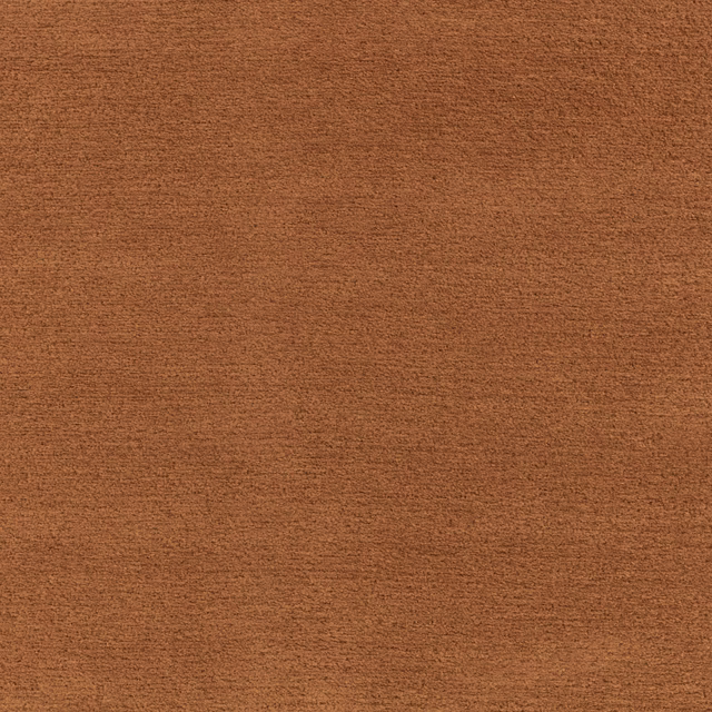 Warm saddle-brown plain upholstery fabric with a softly brushed, finely textured surface