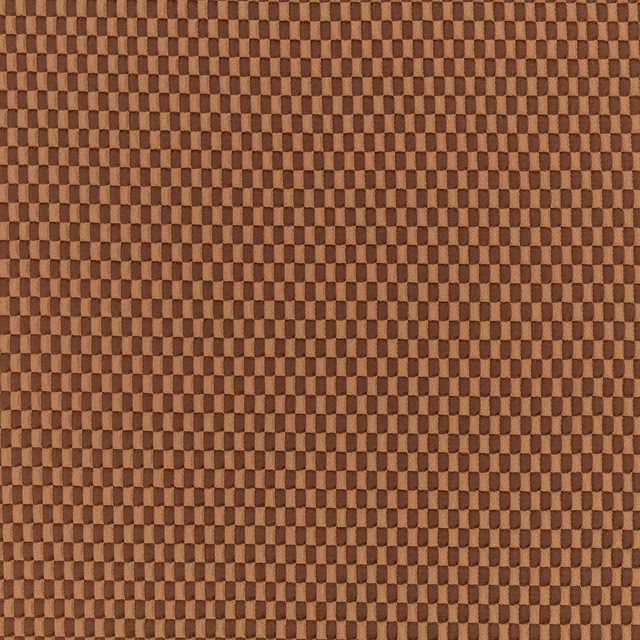 Warm clove-brown upholstery fabric with a small geometric checker weave