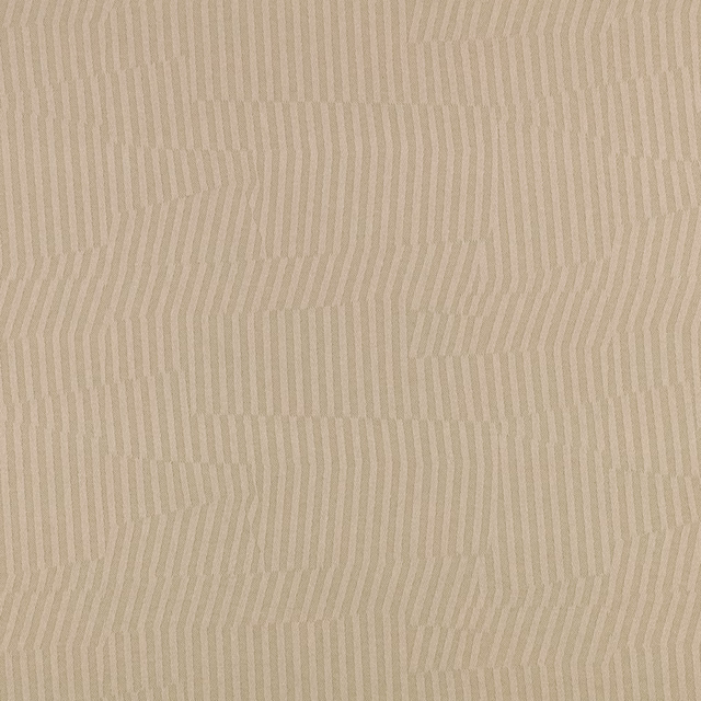 Muted pistachio-taupe woven fabric with irregular broken vertical stripes