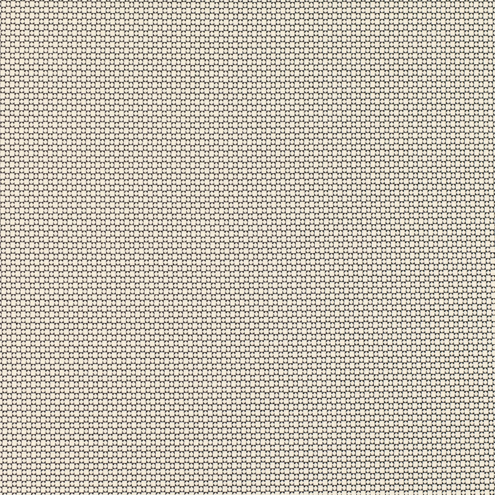 Ivory and charcoal micro-check woven fabric with a finely textured surface